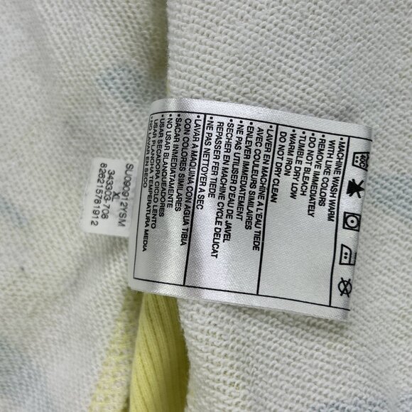 NIKE Youth Zip Up Hoodie Geometric Yellow Blue Youth Size XL (16-18) - Picture 6 of 11